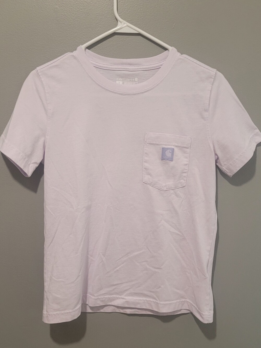 Carhartt Short Sleeve Pocket Tee in Light Lavender Sz Small